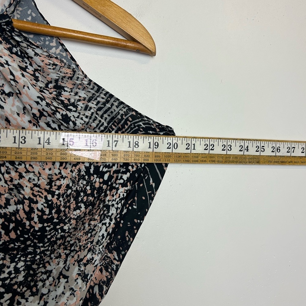 Ramy Brook Size SP‎ Mini Dress Novelty Print Smocked Waist Old Money minimalist - Picture 3 of 10